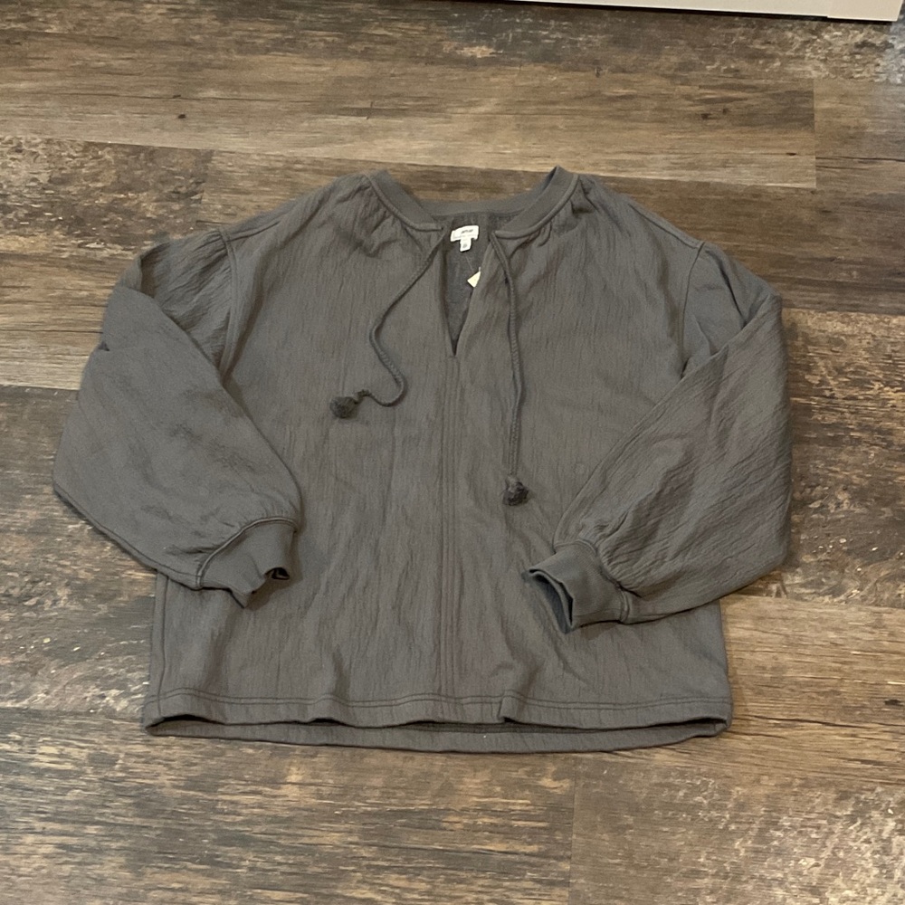 Aerie Women's Charcoal V-Neck Sweater